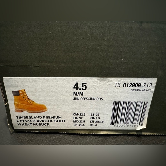 Kids Timberland boots size 4.5 - Picture 4 of 4